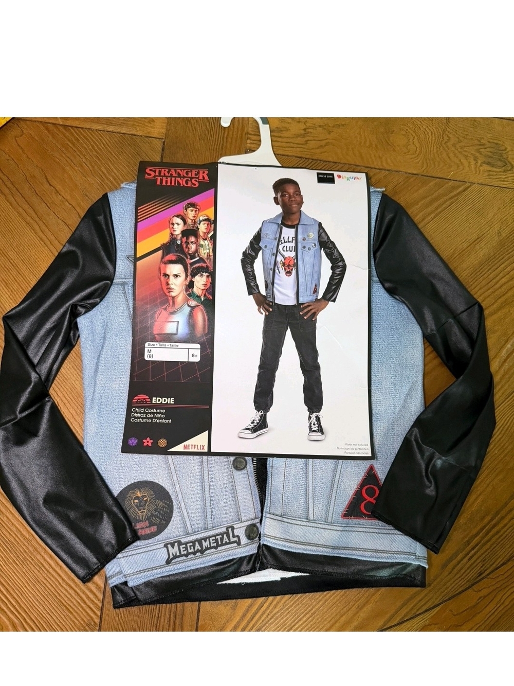 Netflix Boys Stranger Things Eddie Munson Costume - Size M(8),L(10/12)& XL(14/16
